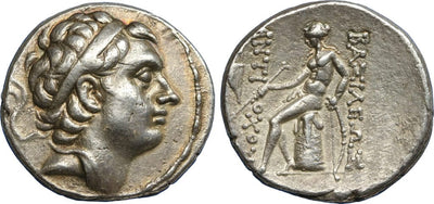 kosuke_dev 古代ギリシャ セレウコス朝シリア アンティオコス3世 紀元前204-197年 テトラドラクマ銀貨 準未使用