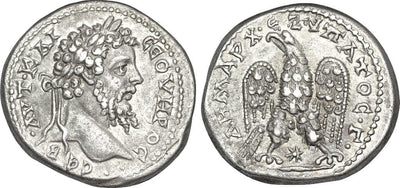 kosuke_dev 古代ローマ セプティミウス・セウェルス 205-207年 テトラドラクマ 銀貨 極美品