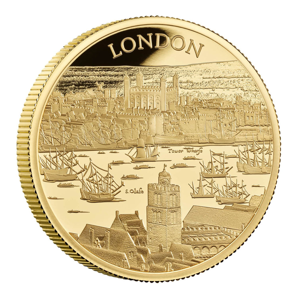 アンティークコインギャラリア 2022 イギリス ロイヤルミント ロンドン 都市景観 5オンス金貨