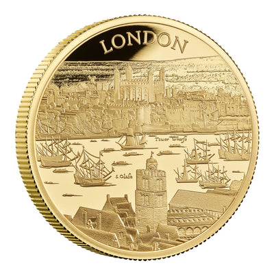 アンティークコインギャラリア 2022 イギリス ロイヤルミント ロンドン 都市景観 2オンス金貨