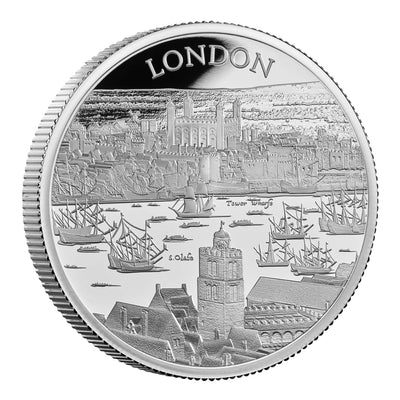 アンティークコインギャラリア 2022 イギリス ロイヤルミント ロンドン 都市景観 2オンス銀貨