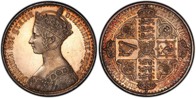 kosuke_dev イギリス ゴシッククラウン銀貨 PCGS PR61 UNDECIMO(1847年)