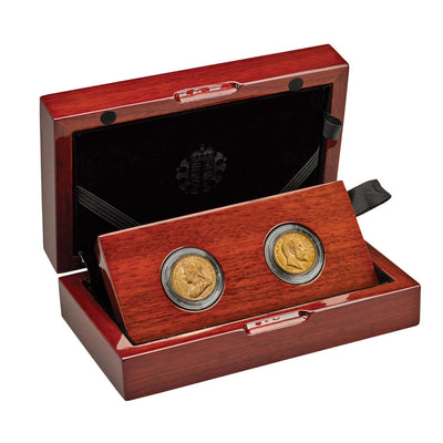 アンティークコインギャラリア 2022年 英国君主コレクション エドワード7世 母と息子 2コイン ソブリン金貨セット