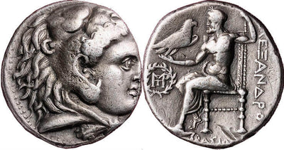 kosuke_dev 古代ギリシャ マケドニア バビロン アレクサンドロス3世 紀元前317-311年 テトラドラクマ銀貨 美品