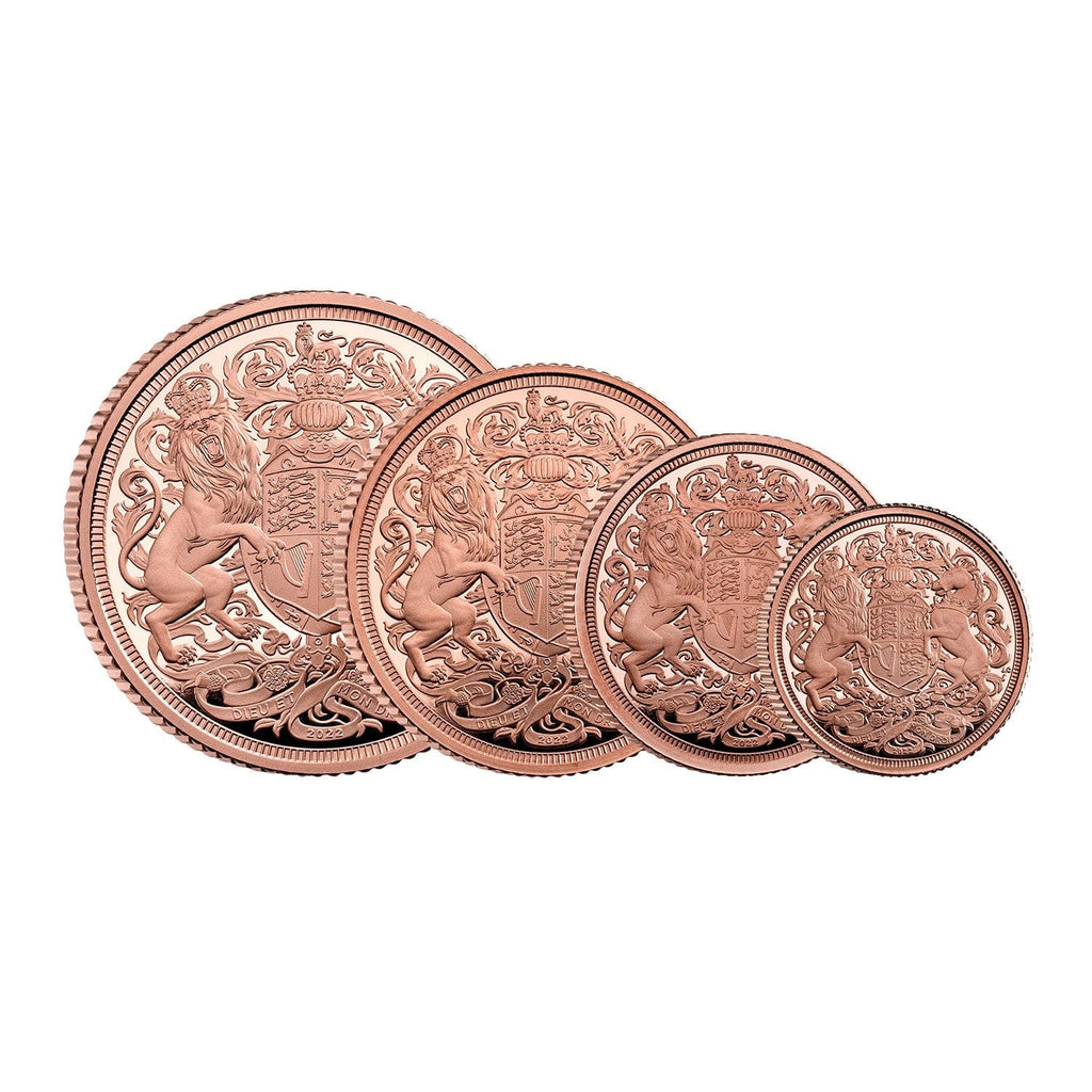 アンティークコインギャラリア 2022年 エリザベス女王追悼 第2弾 ソブリン プルーフ金貨 4枚セット