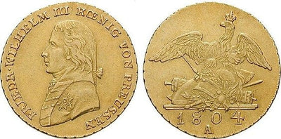 kosuke_dev ブランデンブルク＝プロイセン フリードリヒ・ヴィルヘルム3世 1804年 ターラー（ターレル）金貨 極美品