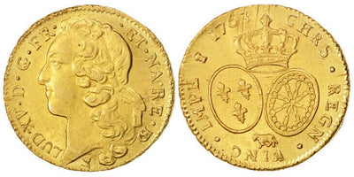 kosuke_dev フランス ルイ15世 1763年 ルイドール金貨 準未使用