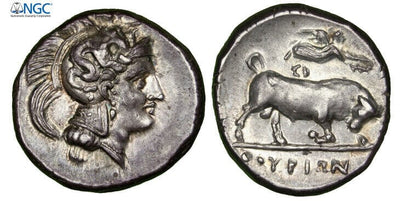 kosuke_dev 【NGC CH AU*】古代ギリシャ ルカニア 紀元前350-330年 ステーター銀貨