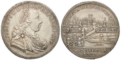 kosuke_dev ドイツ ヨーゼフ2世 レーゲンスブルク 1775年 ターラー銀貨  準未使用