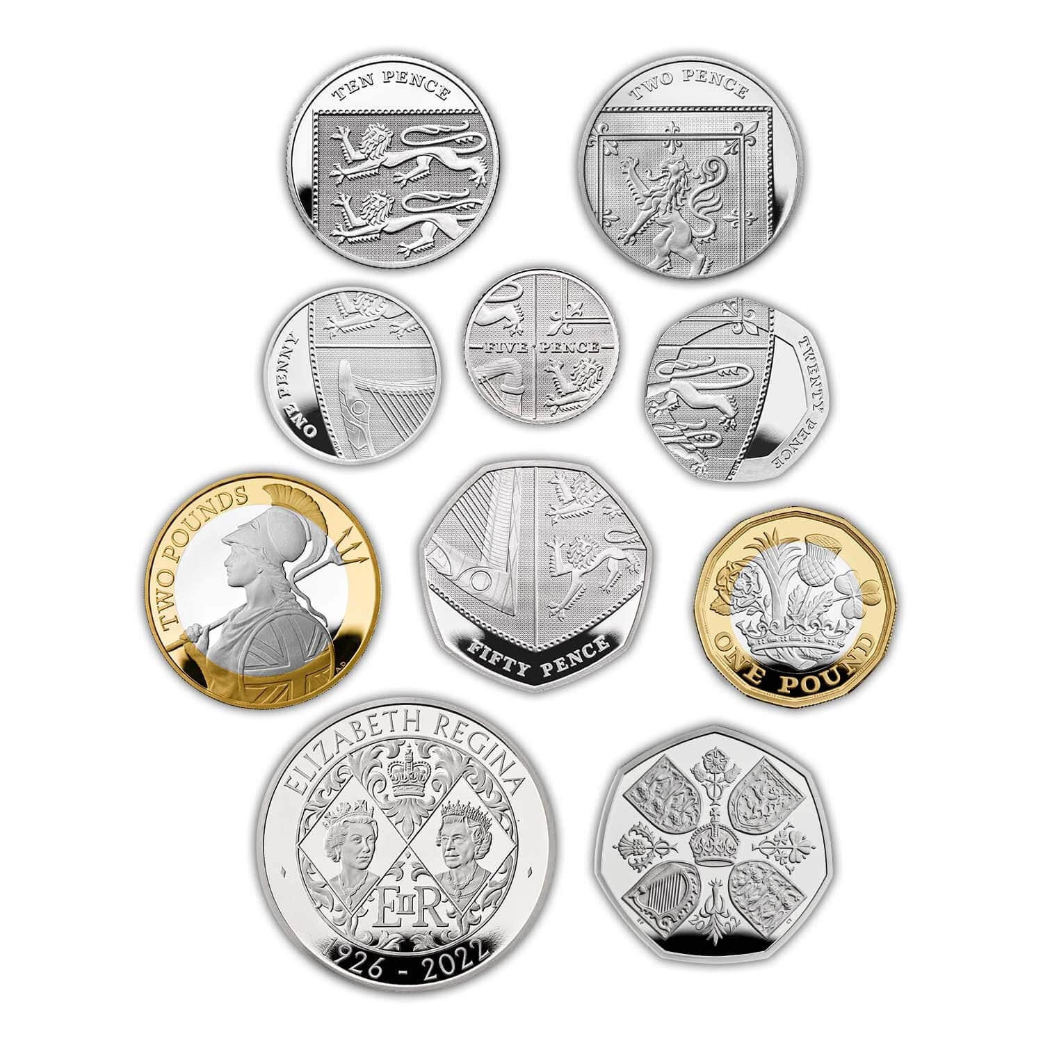 2022年 エリザベス女王追悼 メモリアルコインセット（銀貨