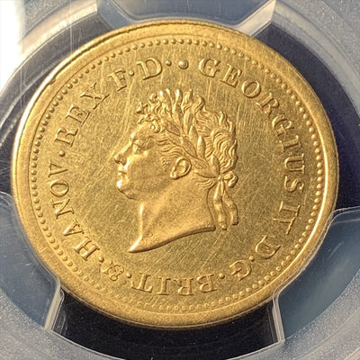 アンティークコインギャラリア 1828年B ドイツ ハノーバー ゲオルグ4世（英ジョージ4世）10ターレル金貨 PCGS MS61