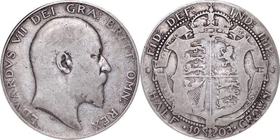 kosuke_dev イギリス エドワード7世 1903年 ハーフクラウン銀貨