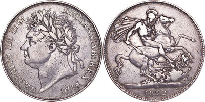 kosuke_dev イギリス ジョージ4世 1822年 SECVNDO クラウン銀貨