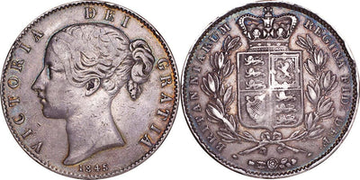 kosuke_dev イギリス ヴィクトリア女王 1845年 クラウン銀貨