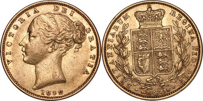 kosuke_dev イギリス ヴィクトリア女王 1852年 ソブリン金貨 美品