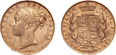 kosuke_dev イギリス ヴィクトリア女王 1842年 ”OPEN 2” ソブリン金貨
