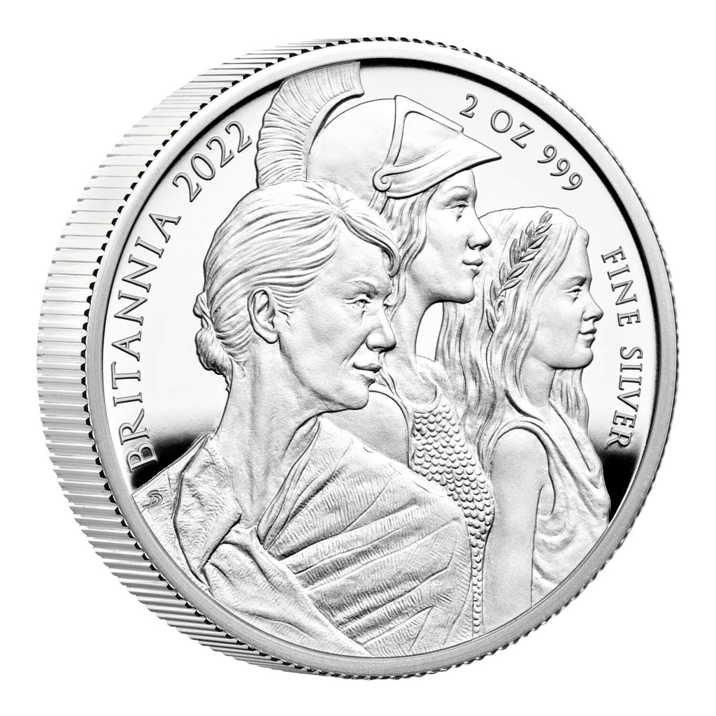アンティークコインギャラリア 2022年 イギリス ブリタニア プレミアムプルーフ 2オンス銀貨