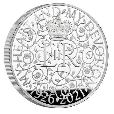 アンティークコインギャラリア 2021年 イギリス エリザベス女王生誕記念 1キロ銀貨 プルーフ