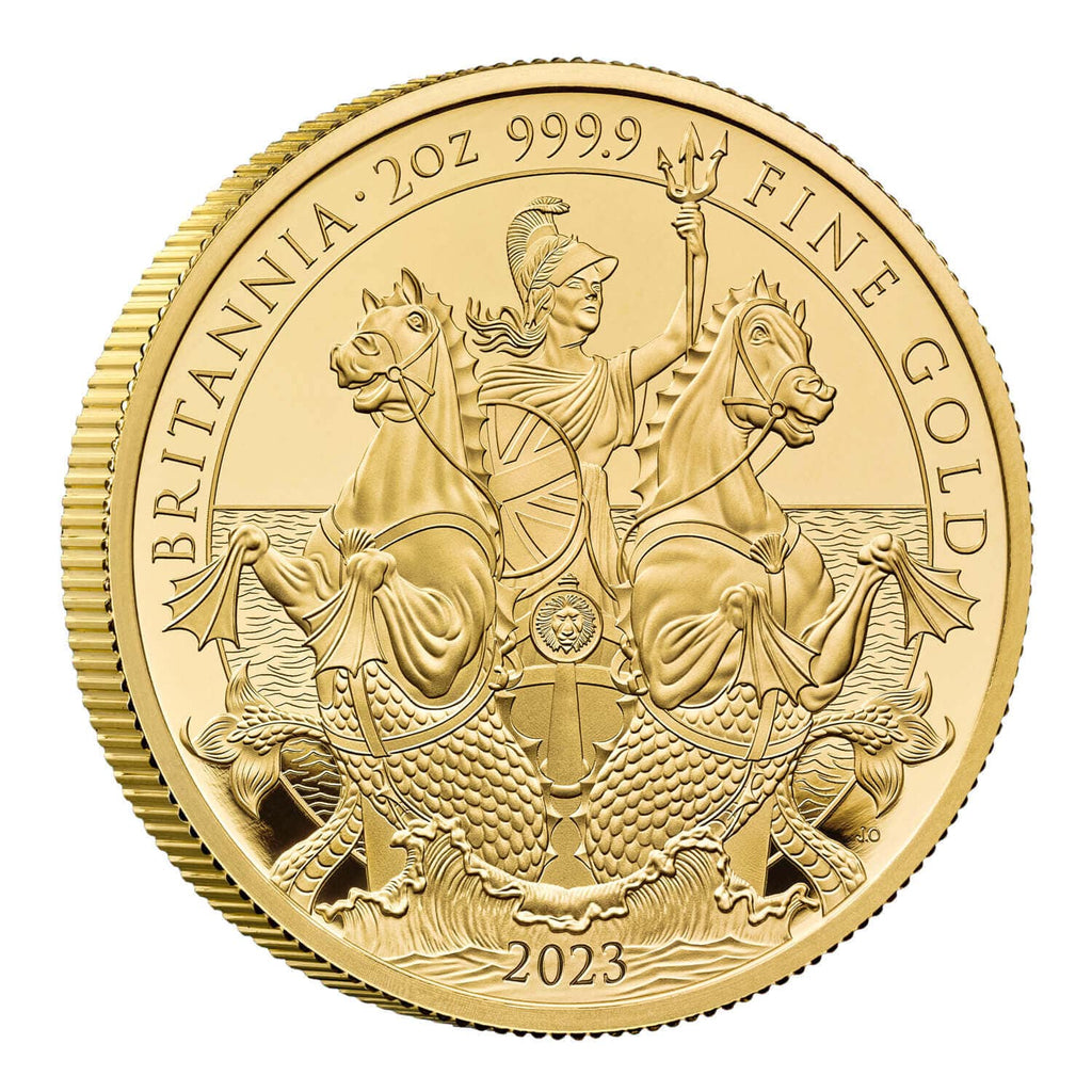 アンティークコインギャラリア 2023 イギリス ブリタニア 2オンス プルーフ金貨【限定125枚】