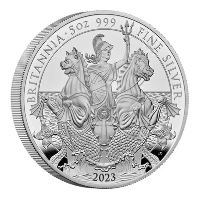 アンティークコインギャラリア 2023 イギリス ブリタニア 5オンス プルーフ銀貨【限定460枚】