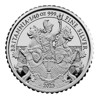 アンティークコインギャラリア 2023 イギリス ブリタニア フロスト加工4枚銀貨セット【限定1550枚セット】