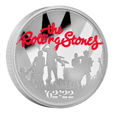 アンティークコインギャラリア 2022年 イギリス ローリングストーンズ ミュージックレジェンドシリーズ1オンス銀貨【限定8000枚】
