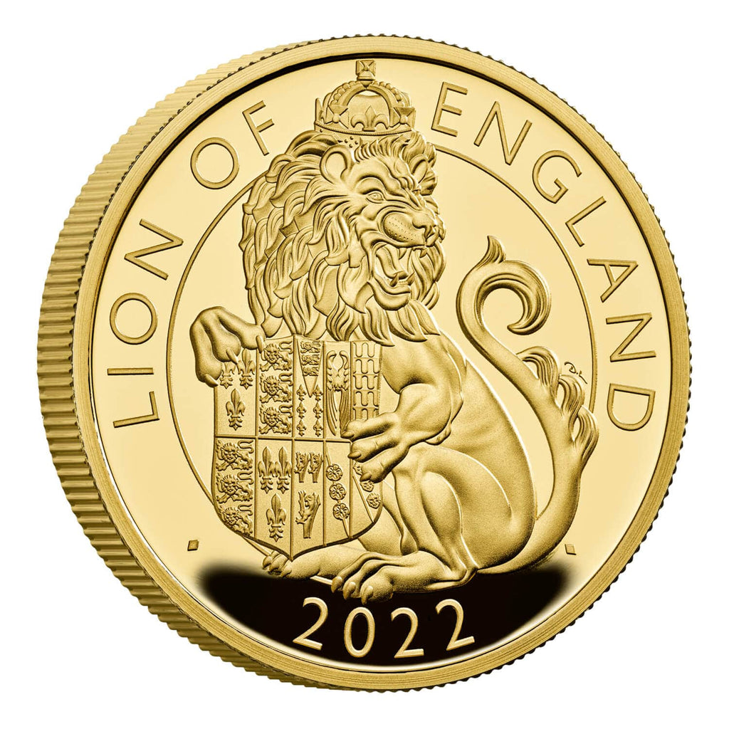 アンティークコインギャラリア 2022 イギリス ロイヤルテューダービーストシリーズ イングランドのライオン 1オンス金貨
