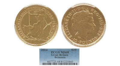 2014 Britannia BU 10 Pound Gold