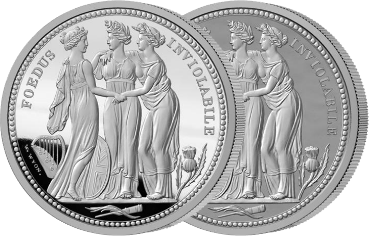 2020年 オルダニー スリー・グレイセス 1キロ銀貨【ギャラリア独占販売 2020年 オルダニー スリー・グレイセス 1キロ銀貨【ギャラリア独占販売