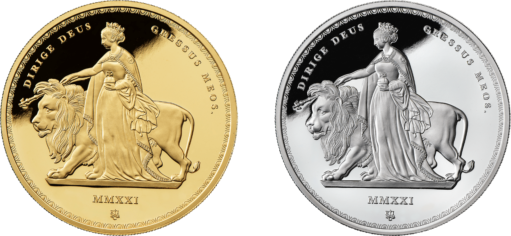 日本独占販売】2021年 セントヘレナ ウナライオン 2オンス金貨 日本独占販売】2021年 セントヘレナ ウナライオン 2オンス金貨